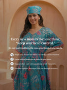 turquoise-multi-tropical-print-cotton-maternity-feeding-friendly-kaftan-dress