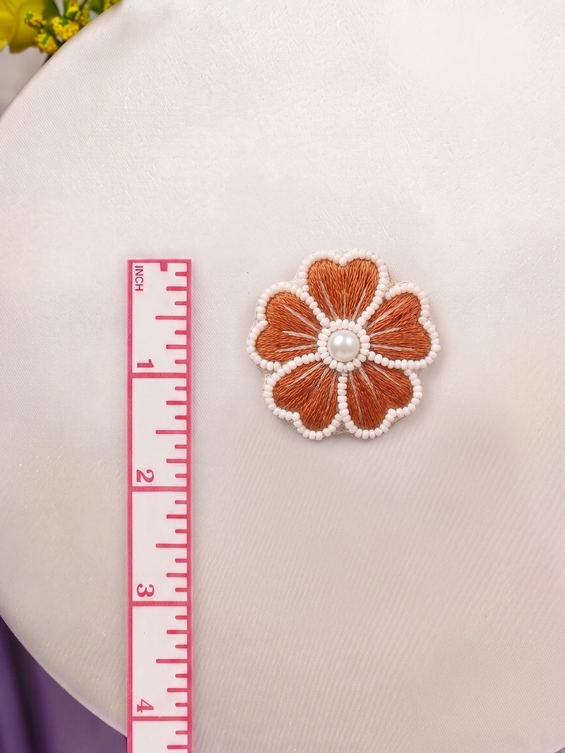Phool Si Mom Amber Handcrafted Floral Statement Earrings