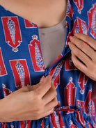 indigo-red-floral-print-cotton-maternity-feeding-friendly-kaftan-dress